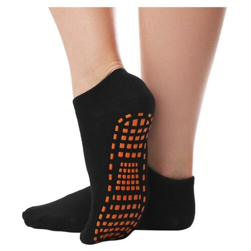 фото Носки для йоги sangh, прорезиненные, размер 35-41, цвет черный