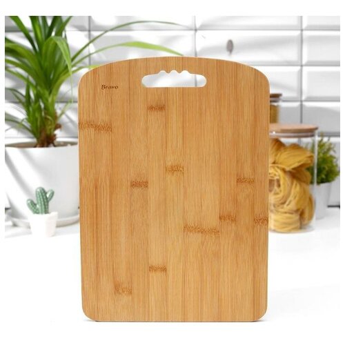 фото Bravo доска разделочная bravo bamboo, бамбук, 34×24×1 см