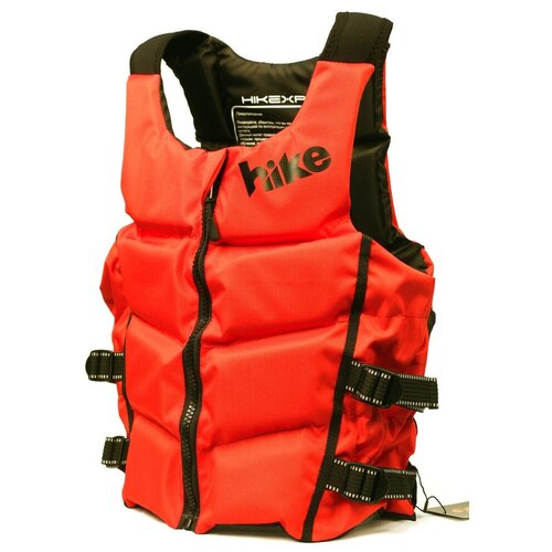 фото Жилет страховочный плавательный standart hikexp, красный, размер xl / спортивный спасательный жилет для рыбалки, водных видов спорта, sup