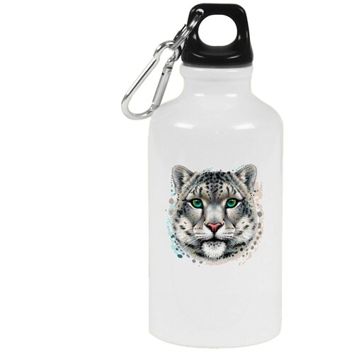 Бутылка с карабином CoolPodarok Животные Леопард бутылка с карабином coolpodarok животные леопард с радугой