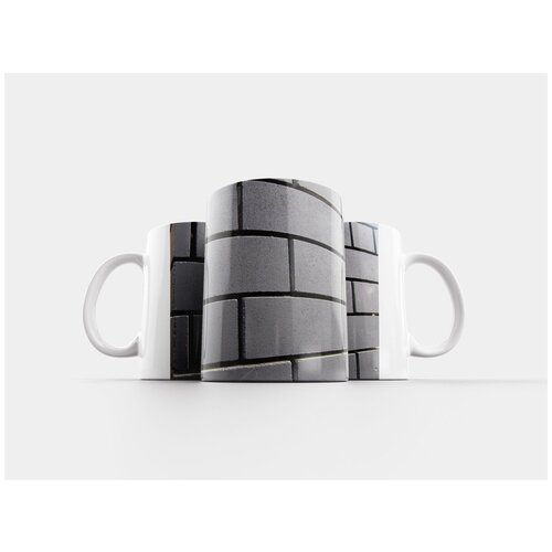 фото Кружка "стена, кирпичи, серый" 320 мл lotsprints