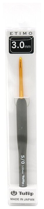 Крючок для вязания с ручкой ETIMO 3мм, Tulip, T15-500e