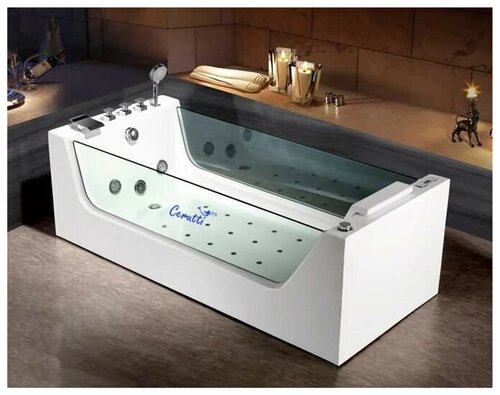 Ванна отдельностоящая Cerutti SPA C-453 180x80, акрил, белый