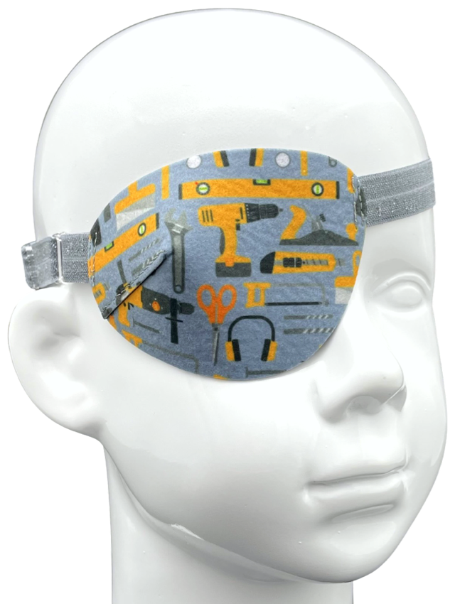 Окклюдер на резинке eyeOK "Инструменты", размер взрослый, для закрытия правого глаза, анатомический