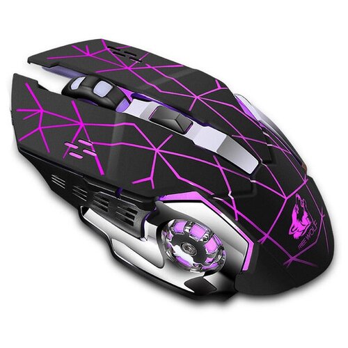 мышь игровая g414 Игровая мышь / Беспроводная мышь / Бесшумная мышь / Мышь компьютерная игровая / С RGB подцветкой / Встроенный аккумулятор