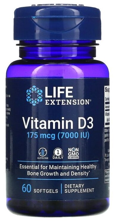 Капсулы Life Extension Vitamin D3