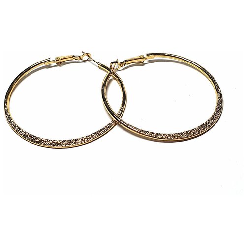 Серьги конго GLady, размер 56 мм, золотой