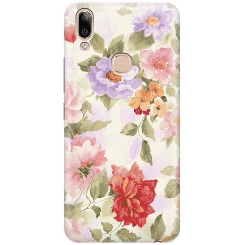 фото Gosso ультратонкий силиконовый чехол-накладка для vivo y85 / v9 с принтом "нежные цветы"