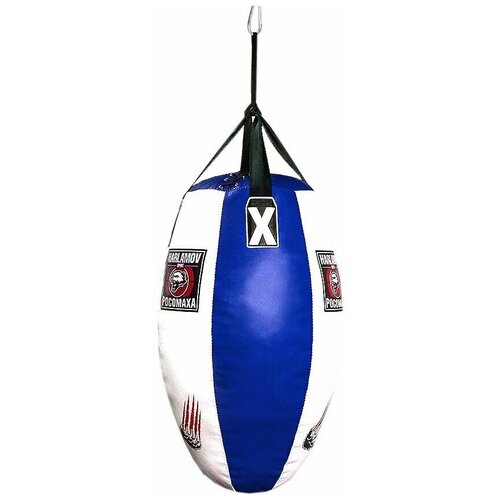 фото Боксёрский мешок "капля-росомаха" вес 25 сине-белый харламов-спорт