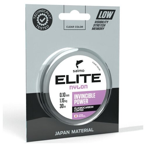фото Леска монофильная salmo elite fluoro coated nylon 030/012