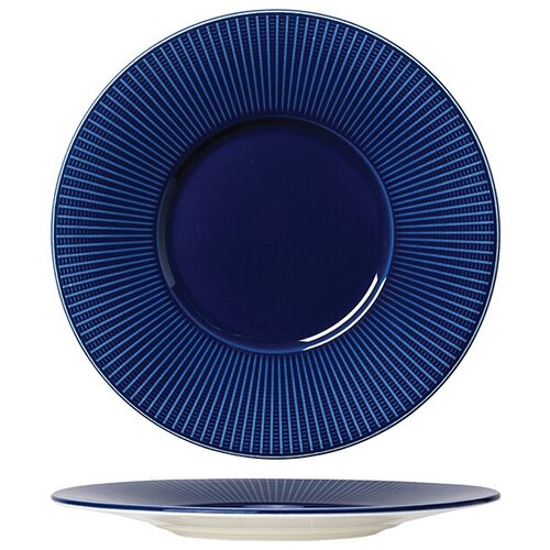 фото Тарелка мелкая с широк. бортом «уиллоу», 28,5 см., синий, фарфор, 9115 c1171, steelite