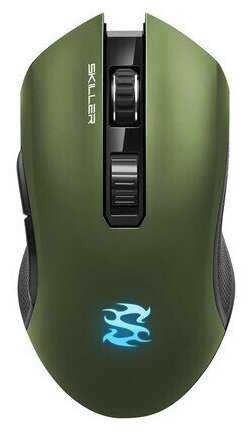 Sharkoon Skiller SGM3 чёрная Игровая беспроводная мышь (USB/2.4 Ггц, 7 кнопок, OMRON, 6000 dpi, RGB подсветка, 930 мАч)