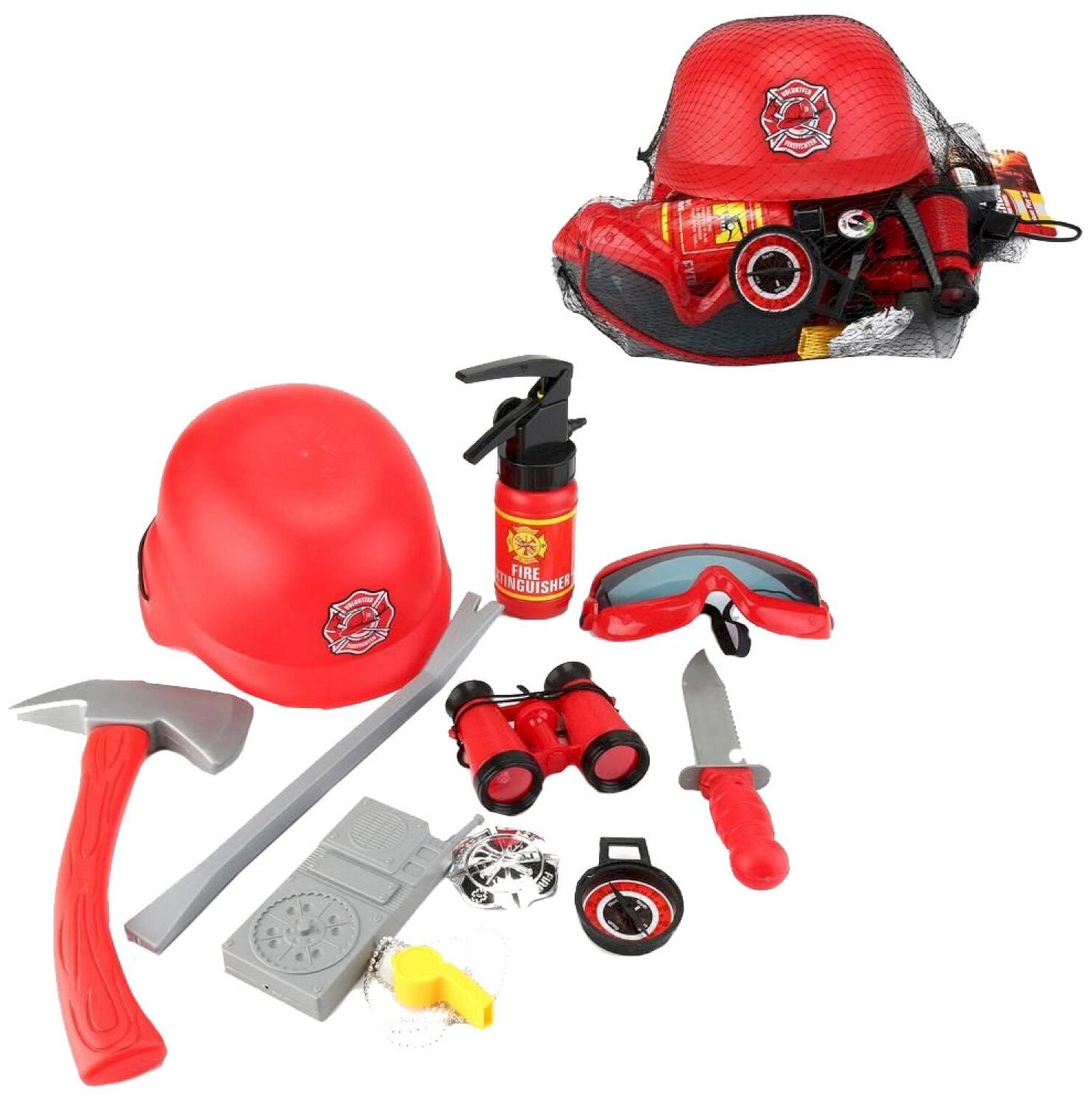Набор игровой AB toys Важная работа Набор пожарного с каской и аксессуарами Junfa Toys Ltd - фото №1