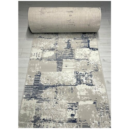 Ковровая дорожка 8673 Gray-Blue 100 x 260