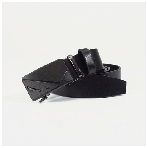 фото Ремень, ширина 3,5 см, автомат, цвет чёрный market-space