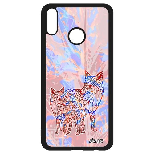 фото Противоударный чехол для мобильного // honor 8x // "лиса" лис коварная, utaupia, розовый