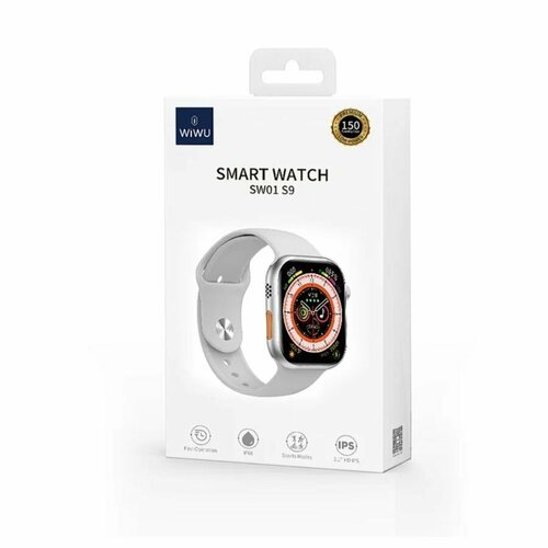 Умные часы WIWU Smart Watch SW01 S9 Silver