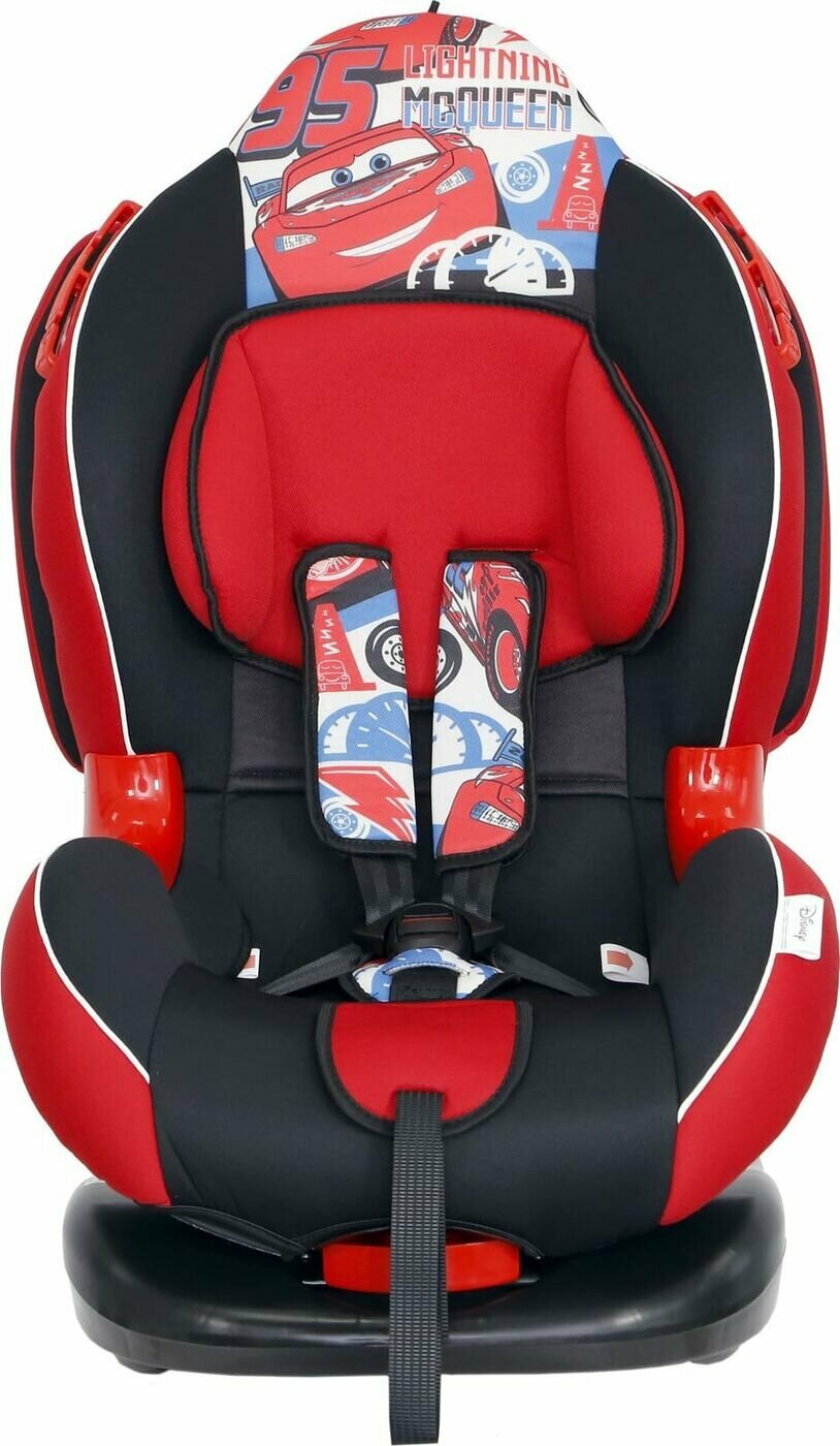 Автокресло Siger Disney Кокон "Тачки. Спидометр" Isofix, 9-25кг, красное - фото №2