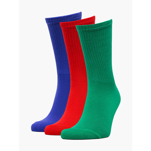 Носки VITACCI, 3 пары, размер 40-42, синий 2021 год быка мужские и женские пары супружеские пары осенние и зимние носки большие красные хлопковые носки с вышивкой
