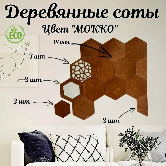 фото Стеновые панели "Соты"