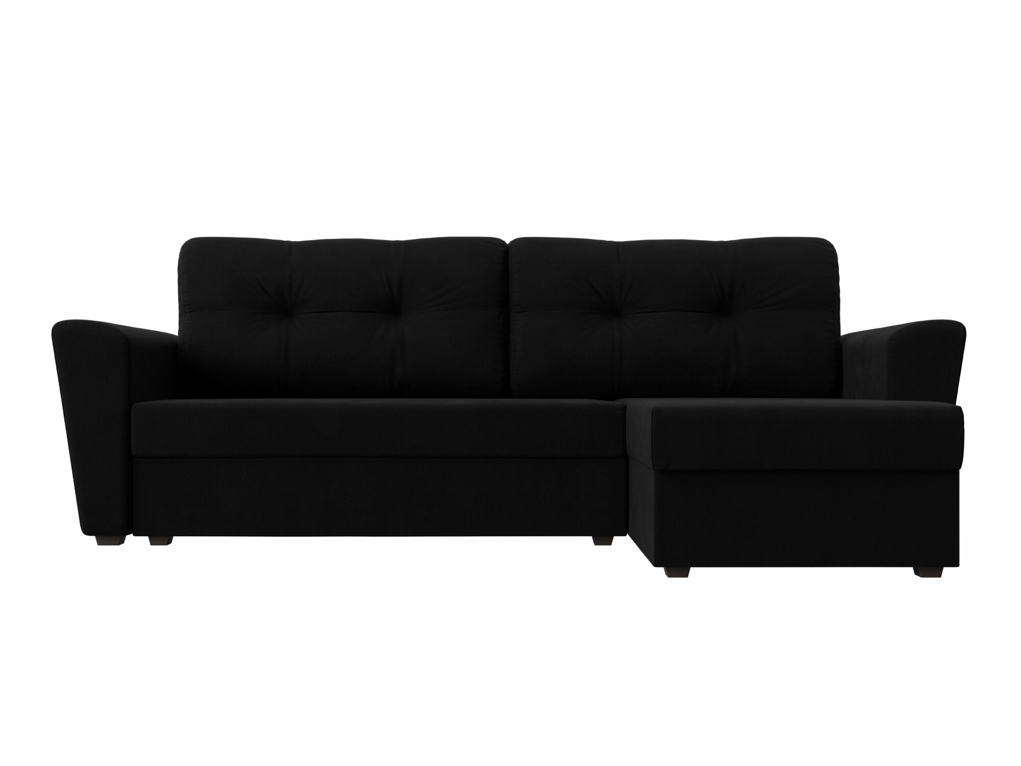 Угловой диван Амстердам лайт правый угол, Микровельвет, Модель 112464