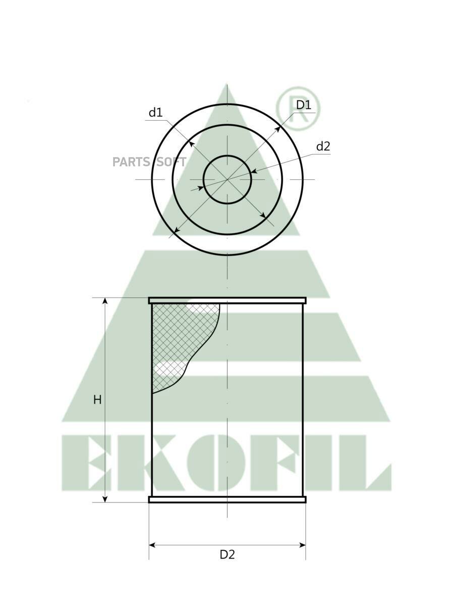 Воздушный фильтр Ekofil EKO-0110