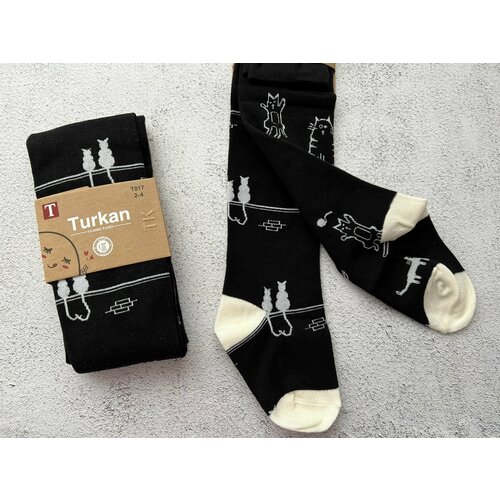 Колготки Turkan, размер 92/98, черный