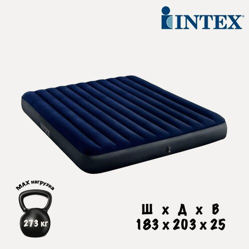 Изображение товара Матрас надувной Intex 64755 203х183х25 см.