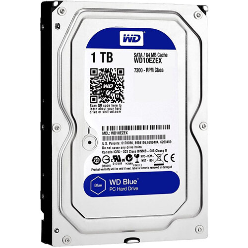 Жесткий диск 1Tb SATA-III Western Digital Caviar Blue (WD10EZEX)