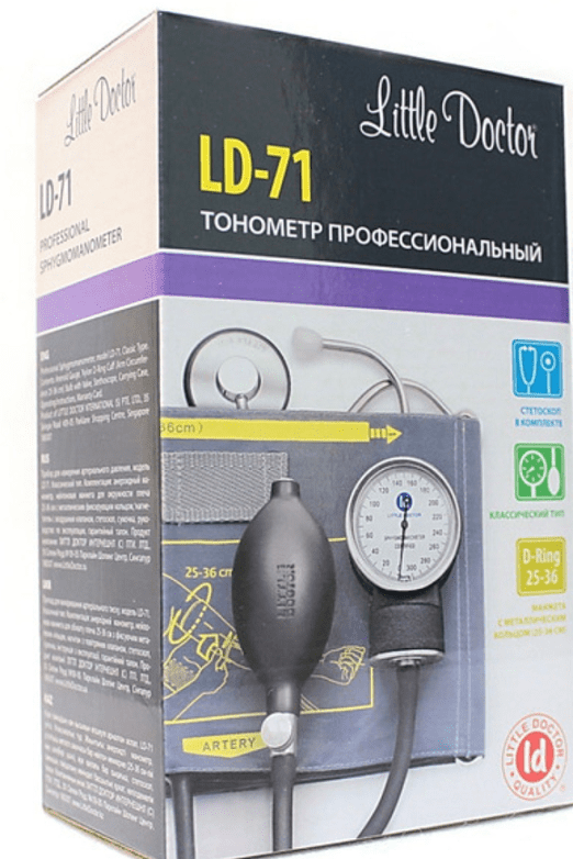 Тонометр Little Doctor (Литл Доктор) LD-71 механический с фонендоскопом Little Doctor International - фото №17