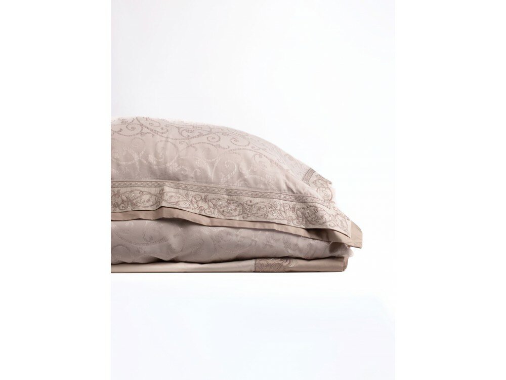 Комплект постельного белья евро Anabella Asabella, серебристо-серый - фото №7