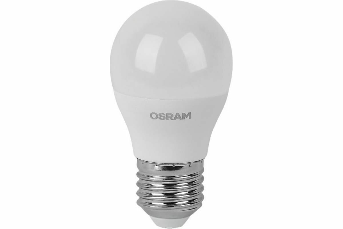 Лампочка светодиодная OSRAM LED Value E27 4000К P шар 7Вт 560Лм 4058075578227 (упаковка из 5 шт)