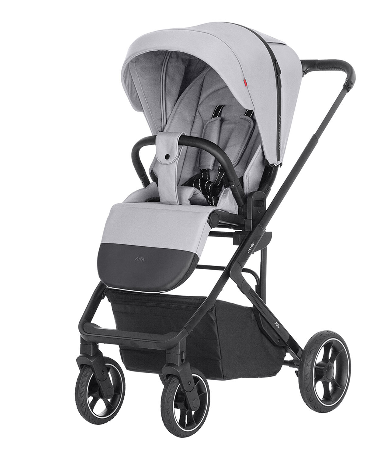 Детская коляска CARRELLO Alfa CRL-5508 Feather Grey 2023 лак
