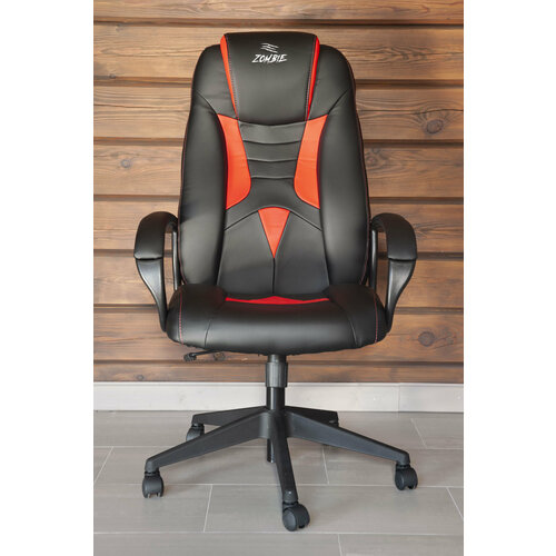 Компьютерное кресло игровое Hesby Chair 8, красное/черное, искусственная кожа