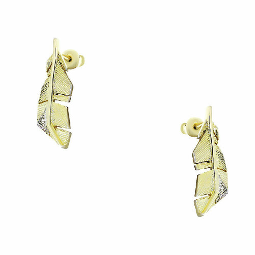 Серьги Style avenue, серебро, 925 проба, золочение, золотой