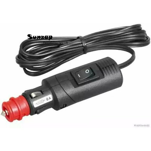 HERTH-BUSS 51306019 Вилка в прикур.8A, с выкл. и кабелем 2 м
