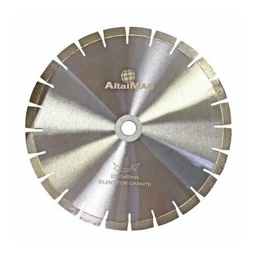 Диск алмазный сегментный AITALMAC 350/50 для резки гранита (бесшумный), H15 мм