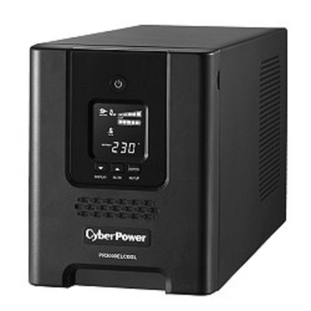 CyberPower ИБП CyberPower PR3000ELCDSL ИБП {Line-Interactive, Tower, 3000VA/2700W USB/RS-232/EPO/SNMPslot (8 IEC С13, 1 IEC C19)}