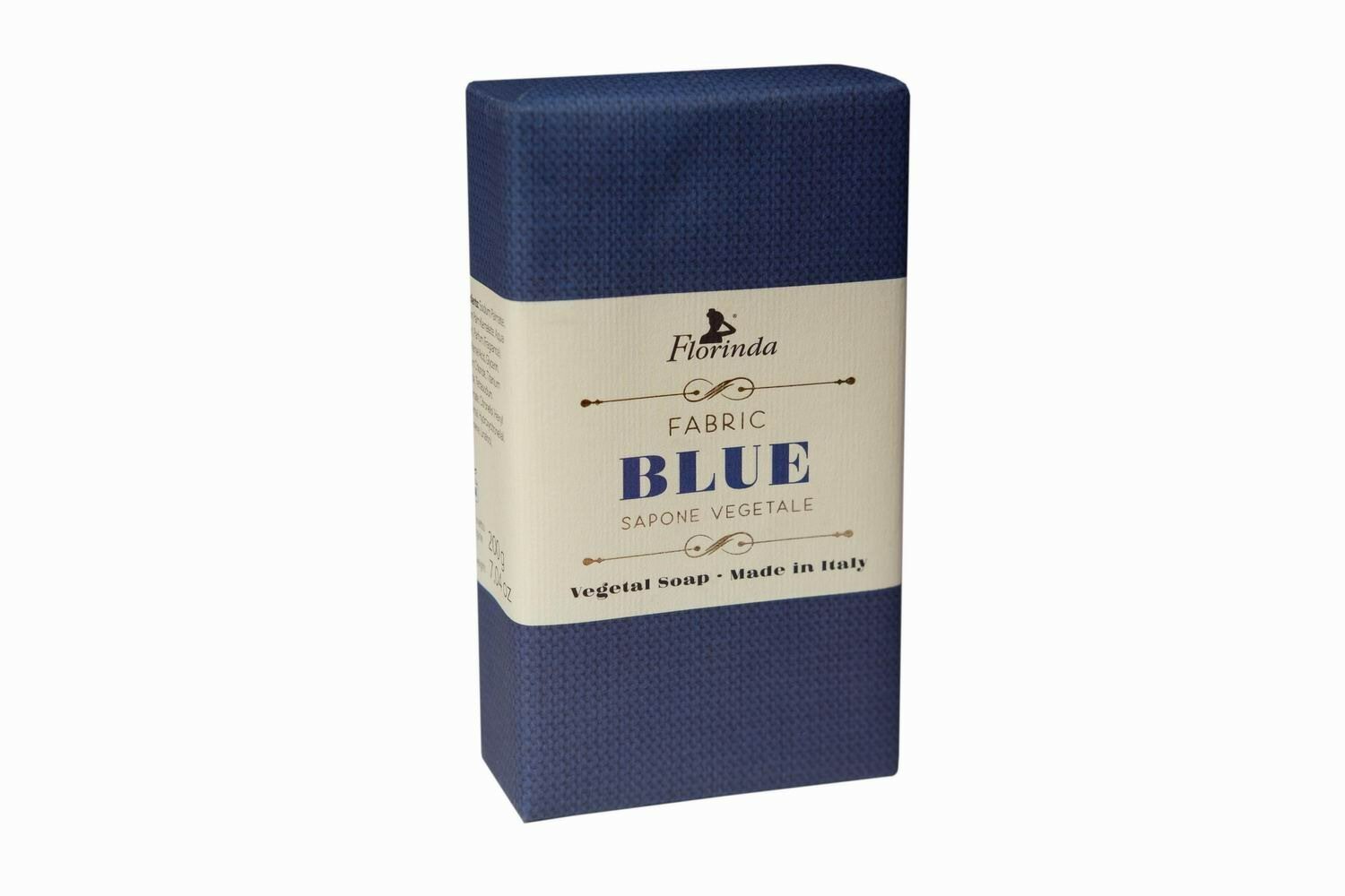 Мыло FLORINDA Итальянские ткани Fabric blue Синий бархат 200 г 8054608430846
