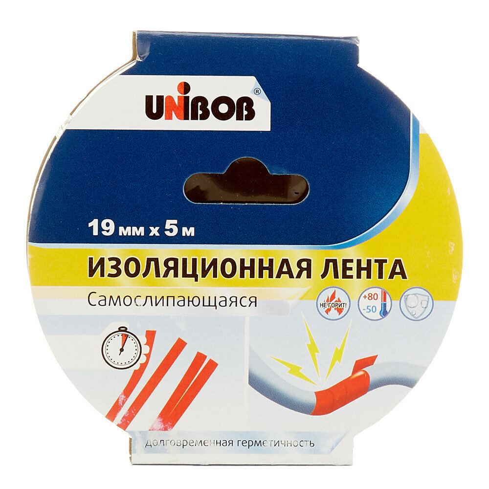 Изолента Unibob 19 мм х 5 м - фото №14