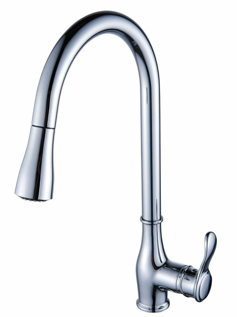 фото Смеситель для кухни с выдвижным изливом