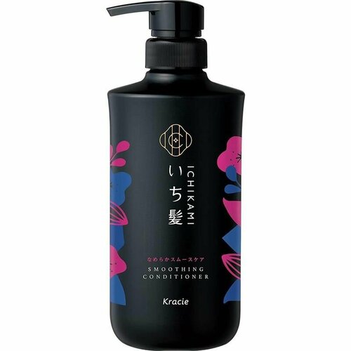 KRACIE Кондиционер для поврежденных волос Ichikami Smooth Care Conditioner, разглаживающий, 480г.