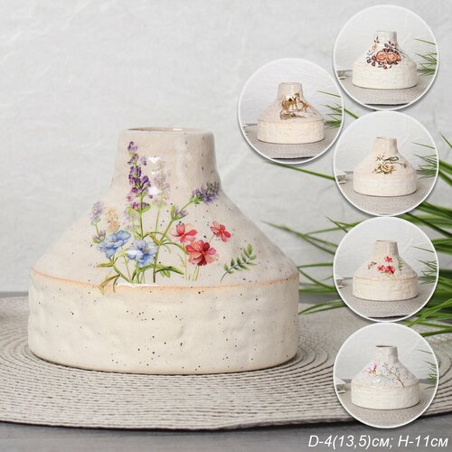 Ваза 11 см рисунок микс 655₽