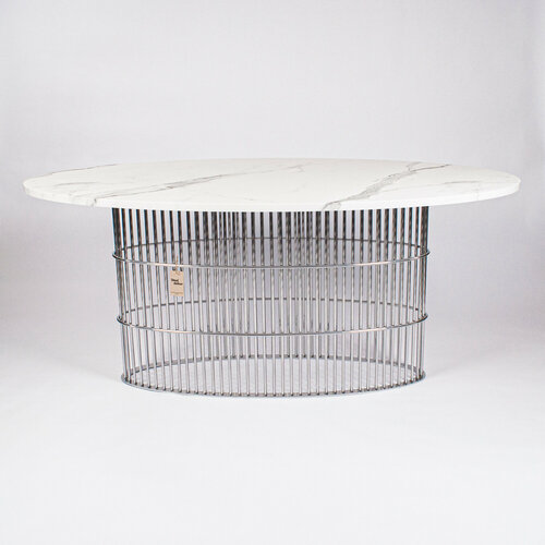 Стол Император белый мрамор