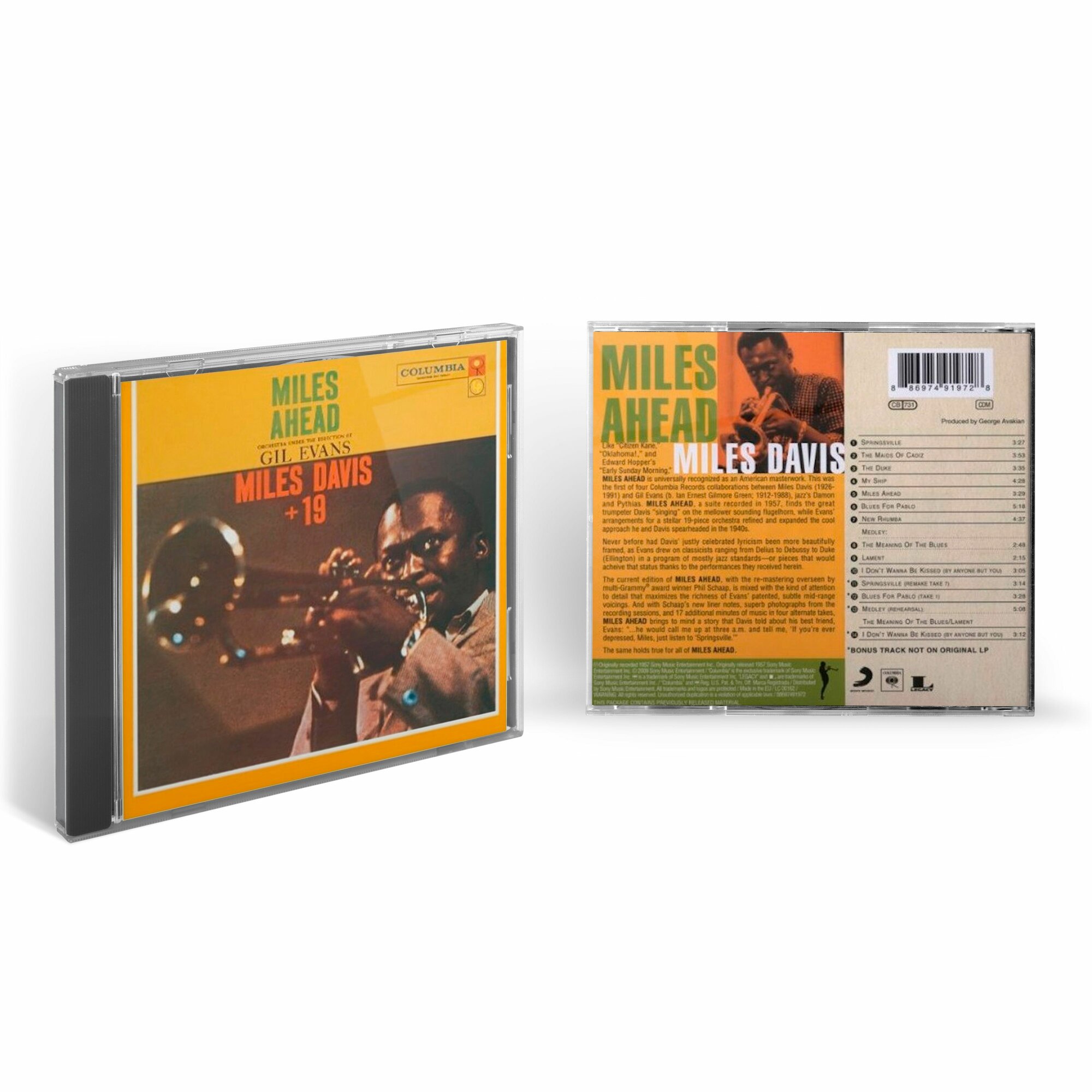 Miles Davis - Miles Ahead (1CD) 2009 Columbia Jewel Аудио диск