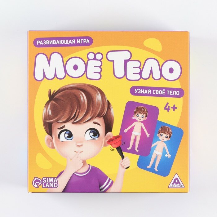 Настольная развивающая игра «Моё тело», 25 карт, 4+