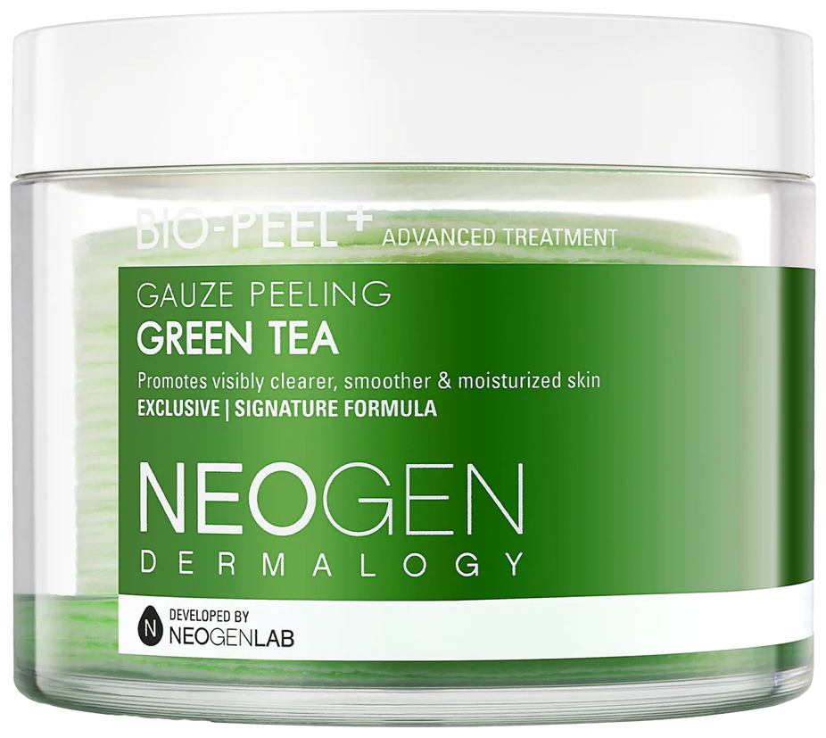 Успокаивающие пилинг-пэды с зеленым чаем Neogen Dermalogy Bio - Peel Gauze Peeling Green tea 200 ml/30шт