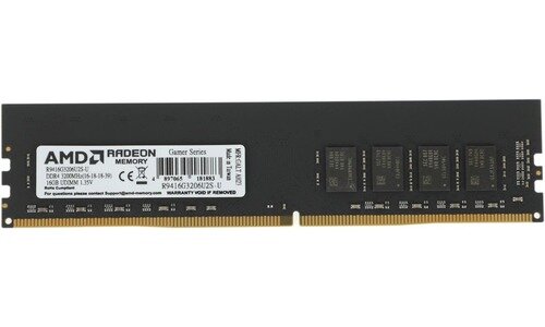 Оперативная память AMD Radeon R9 Gaming Series 16 ГБ DDR4 3200 МГц DIMM CL16 R9416G3206U2S-U