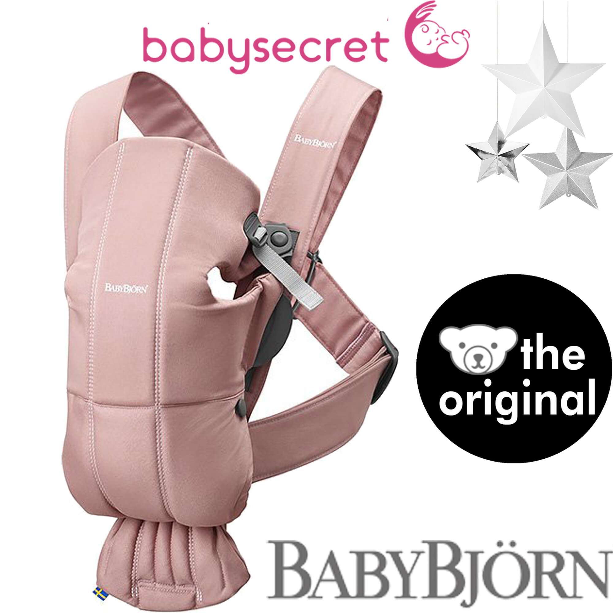 Рюкзак-Кенгуру для новорожденных BabyBjorn Mini Cotton old rose 0210.14