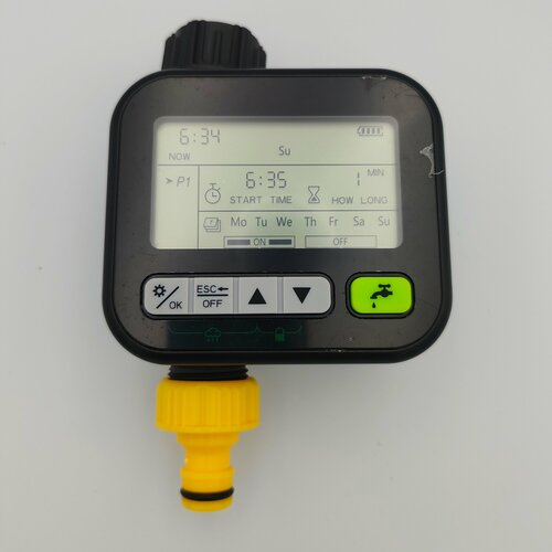 Таймер программируемый для полива, одноконтурный, с датчиком дождя